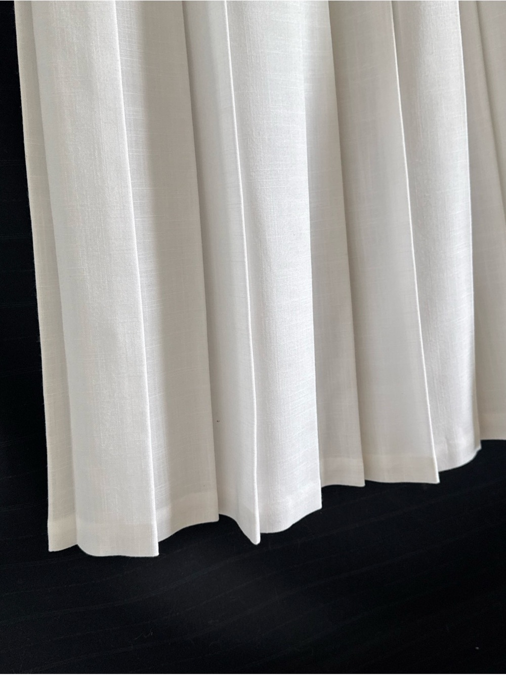 Vintage Suburbans White Pleated Midi Skirt 10 Cottagecore Modest Old Money - Picture 4 of 13